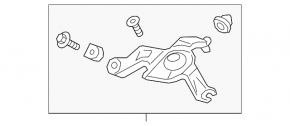 Motorul stergatorului drept Chevrolet Bolt 17-