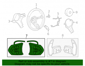 Кнопки управления на руле BMW X3 F25 15-17 под радар, M-Sport