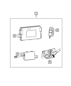 Keyless Entry-Receiver Dodge Charger 15-17 рест