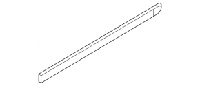Capac usa inferioara spate stanga Nissan Rogue 14-20 negru