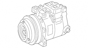 Компрессор кондиционера Mercedes X164 GL W164 ML W251 R M273 M272