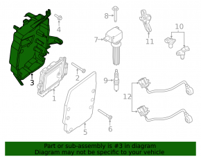 Корпус блока ECU Ford Focus mk3 11-18