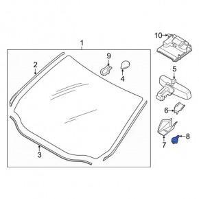 Senzor de ploaie pentru Ford Escape MK4 23-25