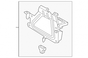 Кронштейн блока ECU компьютера двигателя Mazda CX-5 17-23 2.5 тип 2