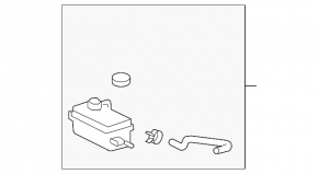 Расширительный бачок охлаждения Lexus LS460 07-10