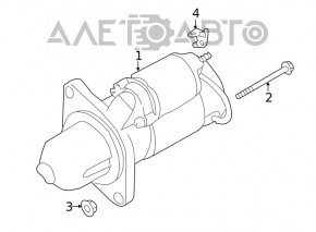 Стартер Subaru Outback 20-24