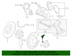 Датчик ABS задний левый Chevrolet Bolt EV 22-23