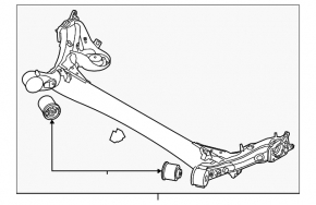 Балка задняя Kia Forte 4d 14-18