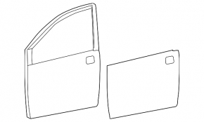 Дверь голая передняя левая Toyota Sienna 11-17