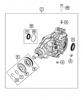 Передний редуктор Jeep Grand Cherokee WL 22-26 PHEV