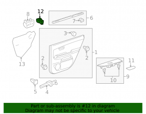 Управление стеклоподъемником передним правым Lexus RX300 RX330 RX350 RX400h 04-08 с накладкой