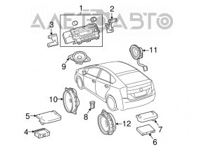 Монитор, дисплей, навигация Toyota Prius 30 13-15