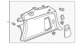 Capotă arc stânga Porsche Cayenne 958 11-14 bej