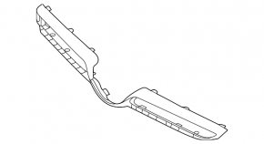 Накладка решетки радиатора grill нижняя Mercedes W167 GLE 350 450 20-23 без камеры