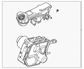 Тормозной усилитель brake booster Ford Escape MK4 20-22 с бачком и крышкой