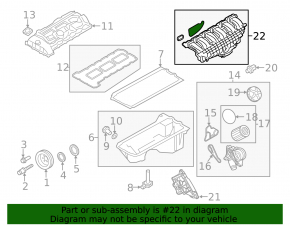 Коллектор впускной BMW 3 E90 E92 07-12 3.0T N55