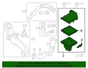 Корпус воздушного фильтра BMW X5 E70 11-11 3.0 N55