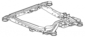 Подрамник передний Chevrolet Malibu 13-16 2.5
