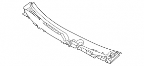 Решетка дворников пластик Nissan Rogue 21-21 S, SV