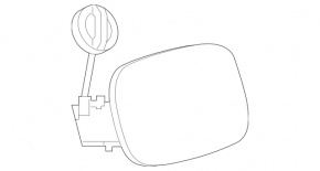 Корпус лючка бензобака Mercedes A-class V177 19-22