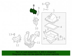 Воздуховод Mazda3 2.3 03-09