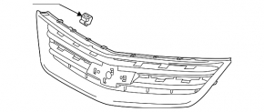 Решетка радиатора grill Chevrolet Impala 14-20 с эмблемой
