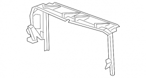 Deflectorul radiatorului superior pentru GMC Terrain 18- LYX, LSD, LTG