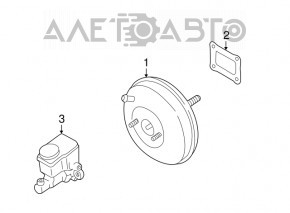 Главный тормозной цилиндр с бачком Mazda3 MPS 09-11