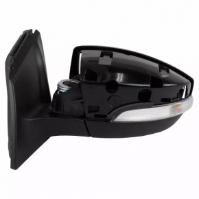 Зеркало боковое левое в сборе Ford Focus mk3 15-18 рест 5 пинов, поворотник, серое