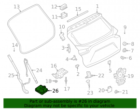 Tailgate Control Module Infiniti QX50 19-20