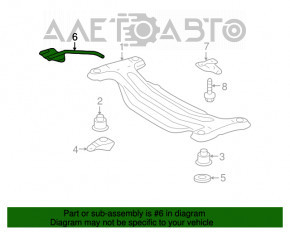 Кронштейн глушителя центральный Lexus RX330 RX350 RX400H 04-09 FWD