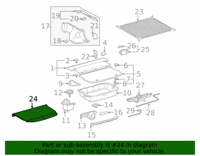 Шторка багажника Toyota Prius 20 04-09 беж