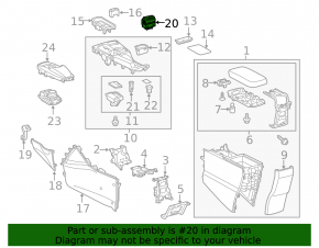 Кнопка OPEN CLOSE TILT Lexus CT200h 11-13