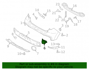 Catadioptră spate stânga Kia Soul 17-19