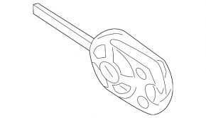 Ключ Ford C-max MK2 13-18 4 кнопки