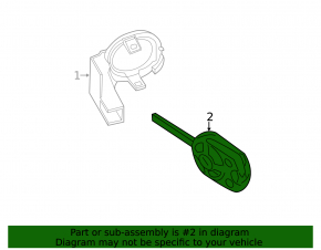 Ключ Ford C-max MK2 13-18 4 кнопки
