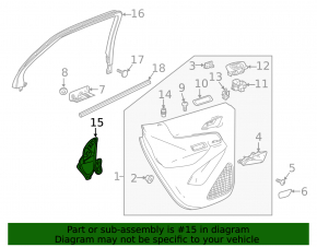 Панель двери задней правой Chevrolet Equinox 18-24