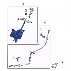 Шифтер КПП Ford Escape MK3 13-16 2.5