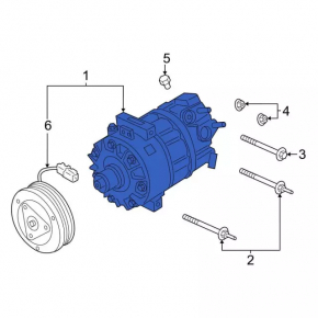 Компрессор кондиционера Ford Escape MK4 20-26 1.5T