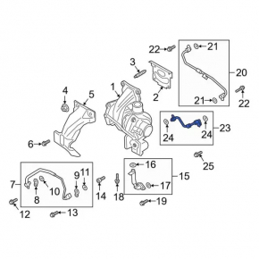 Conductă răcire turbo Ford Edge 19-24 2.0T