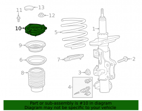 Опора амортизатора передняя правая Chevrolet Camaro 16-23