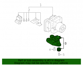 Кронштейн ABS АБС Audi A6 C8 19-25