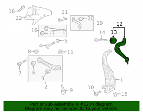 Рычаг нижний передний правый задний Audi E-Tron 19-23