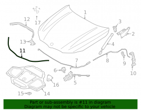 Уплотнитель капота передний BMW 7 G11 G12 21-22 рест