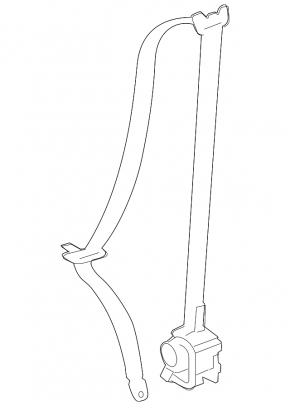 Водительский ремень безопасности Toyota Avalon 05-10 серый