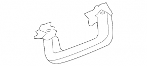 Ручка потолка передняя левая Ford Escape MK3 13-19 серая, потерта
