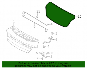 Уплотнитель крышки багажника Kia K5 21-24