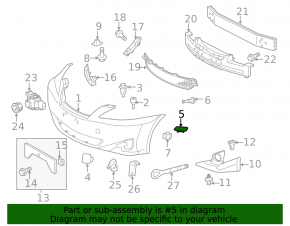 Capac duză spălător far dreapta Lexus IS250 IS350 11-13 Sport pachet