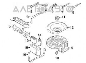 Compresor de umflare a anvelopelor pentru Audi Q5 8R 09-17