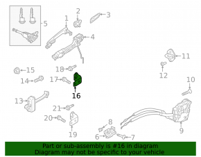 Петля двери верхняя передняя правая Mazda 3 23-26 5d